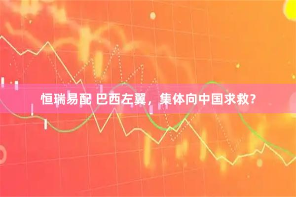 恒瑞易配 巴西左翼，集体向中国求救？